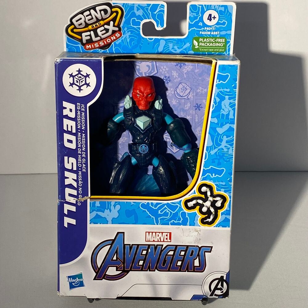 *NIB* Bend and Flex Red Skull Action Figure